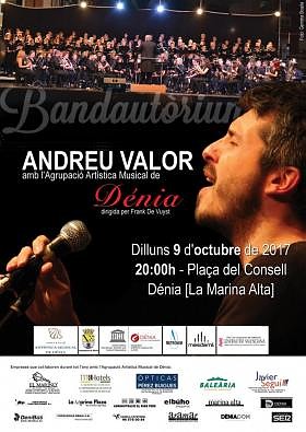 Foto Concert 9 d'octubre. Andreu Valor i l'Agrupació Artística Musical Dénia