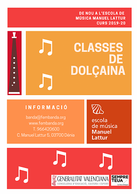 Foto Les classes de Dolçaina tornen a l'escola de música
