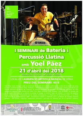 Foto Seminari de Bateria i Percussió Llatina de Yoel Páez